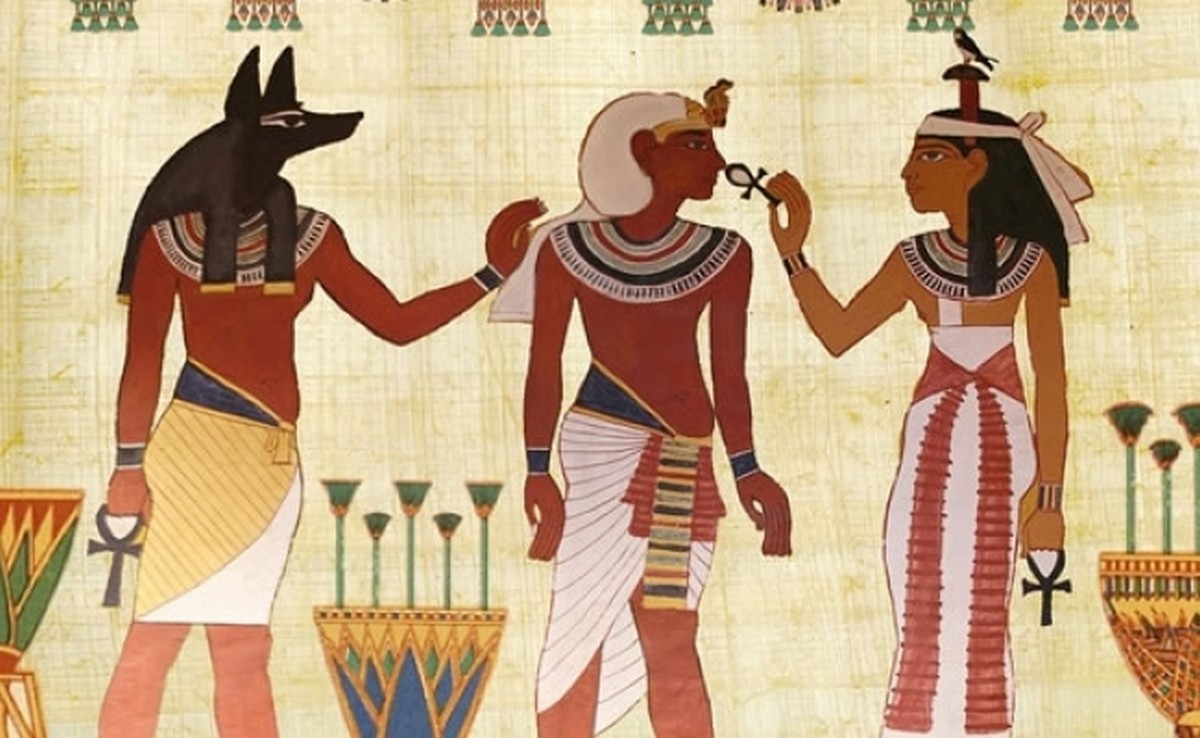 Detalii despre Anubis, zeul egiptean cu cap de șacal.