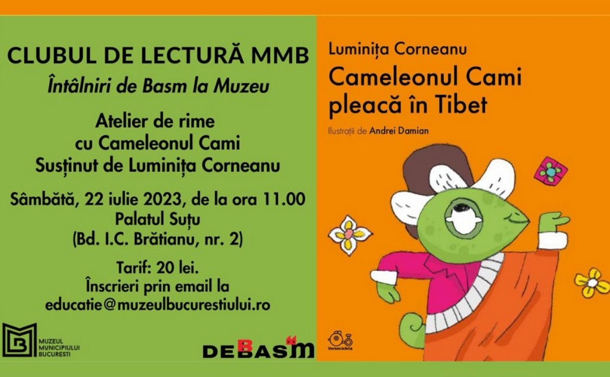 Atelier de rime la MMB pe 22 iulie.