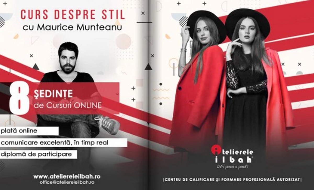 Curs online de stil cu Maurice Munteanu.