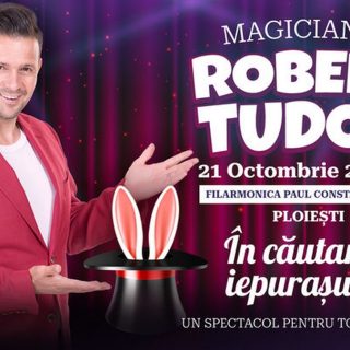 Magicianul Robert Tudor vine cu un spectacol fabulos pentru copii pe 21 octombrie.