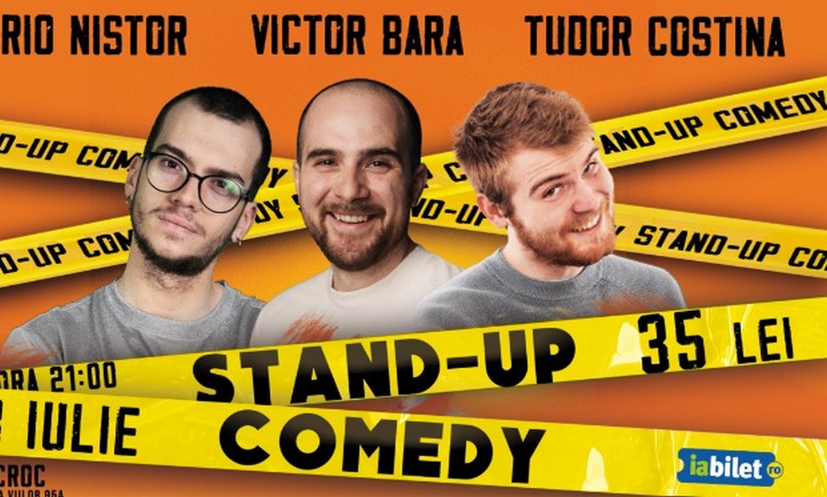 Stand up Comedy la terasă pe 13 iulie.