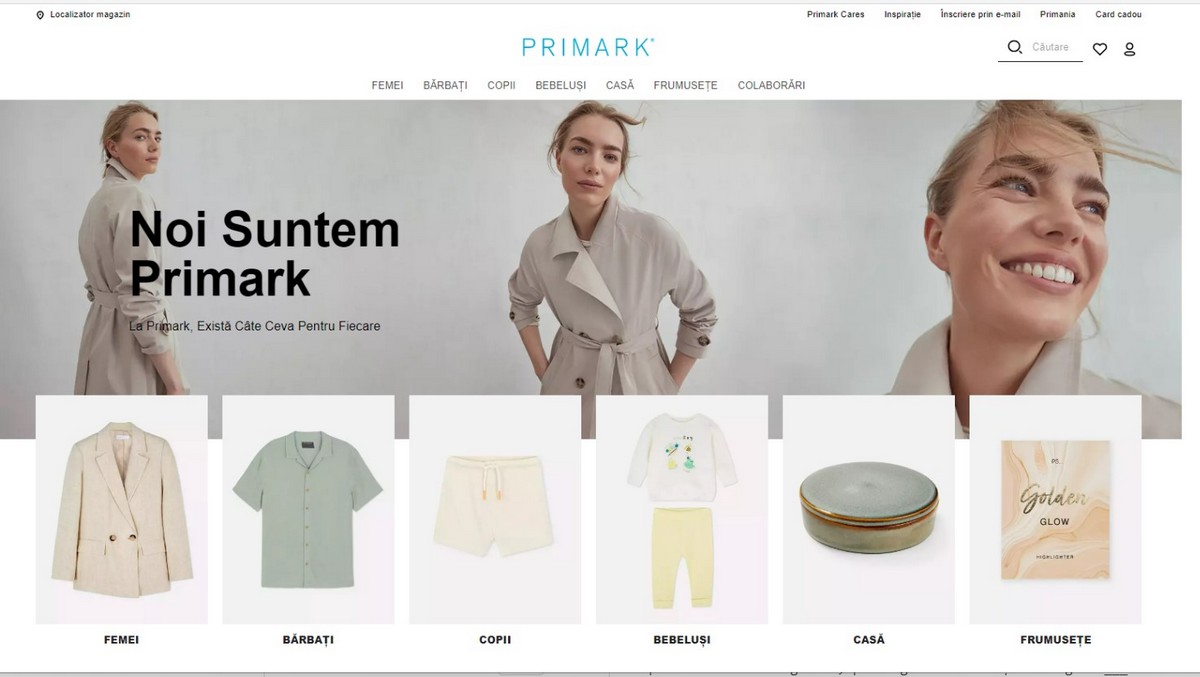 Nou website Primark!