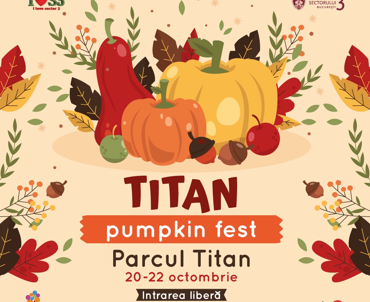 Bucureștenii sunt așteptați Titan Pumpkin Fest: evenimentul are loc în perioada 20 - 22 octombrie